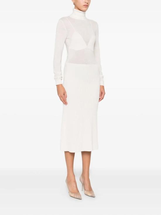 25FW 엘리자베타프랜치 미디 원피스 AM30S57E2DZ9MILK WHITE - ELISABETTA FRANCHI