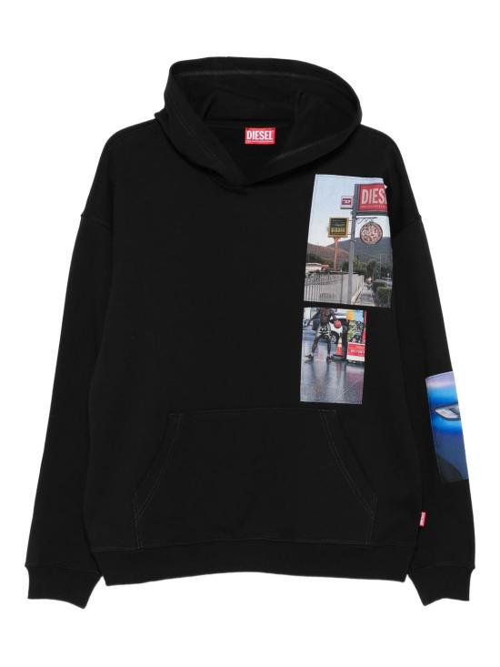25FW 디젤 후드 티셔츠 A196420BMBJ9XX BLACK
