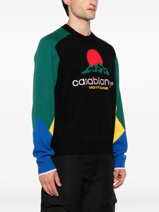 25FW 카사블랑카 스웨터 MPF25KW100801 BLACK - CASABLANCA