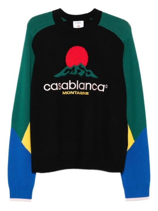 25FW 카사블랑카 스웨터 MPF25KW100801 BLACK