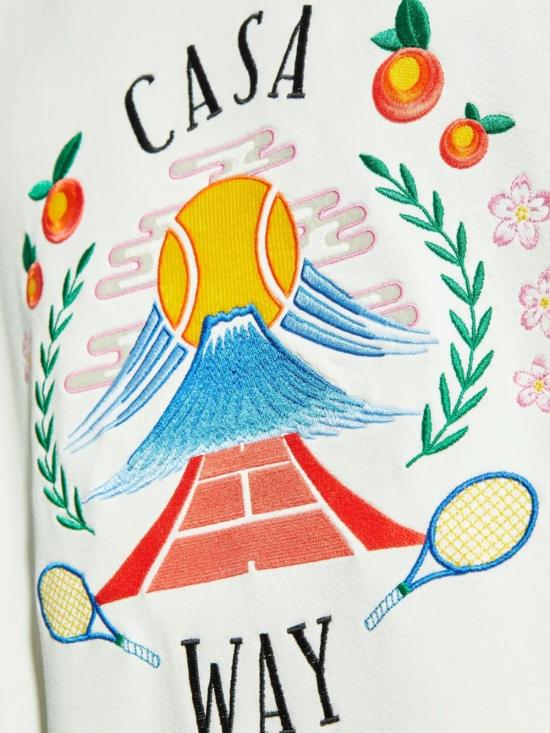 25FW 카사블랑카 스웨터 MPF25JTP29303OF WHITE - CASABLANCA