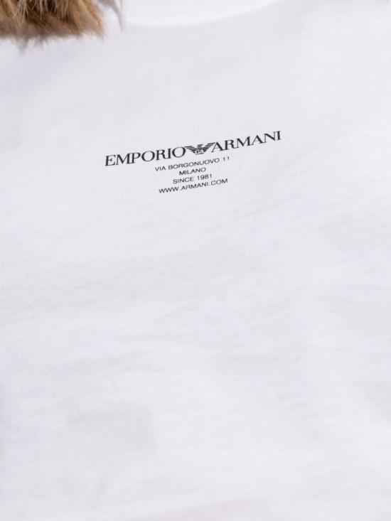 25FW 엠포리오 아르마니 반팔 티셔츠 EW002837AF12597U0002 WHITE - EMPORIO ARMANI