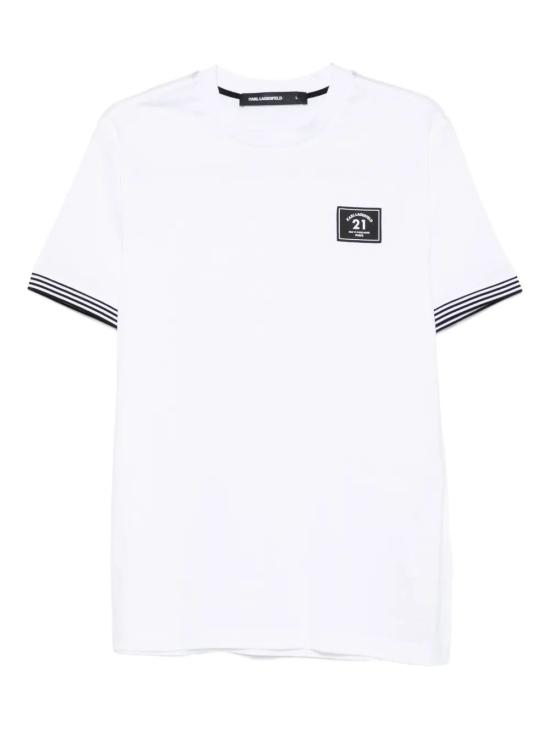 25FW 칼라거펠트 반팔 티셔츠 75500110 WHITE