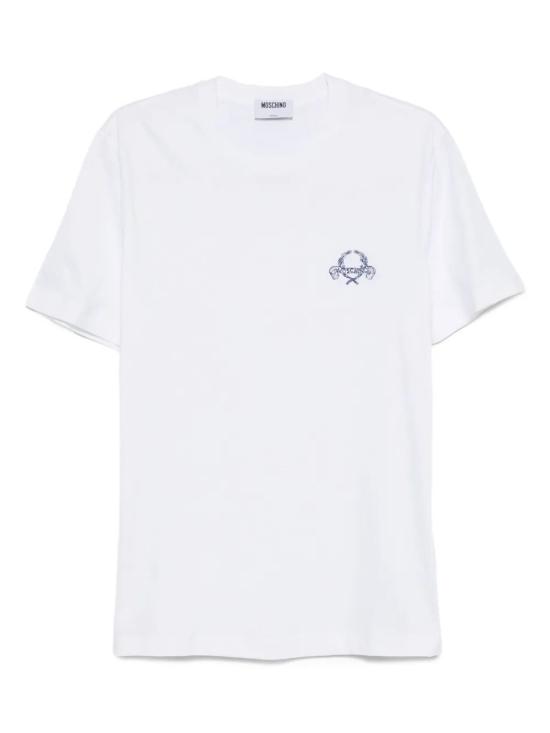 25FW 모스키노 반팔 티셔츠 252ZZ071852413001MW WHITE