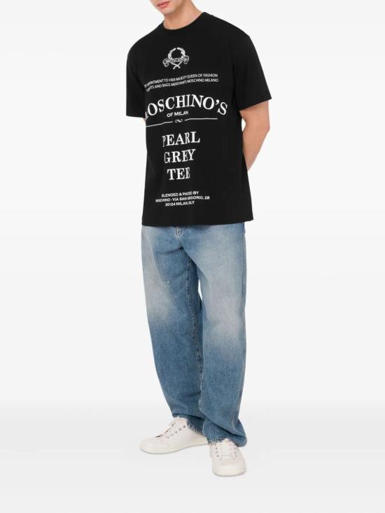 25FW 모스키노 반팔 티셔츠 252ZZ070852411555MB BLACK - MOSCHINO