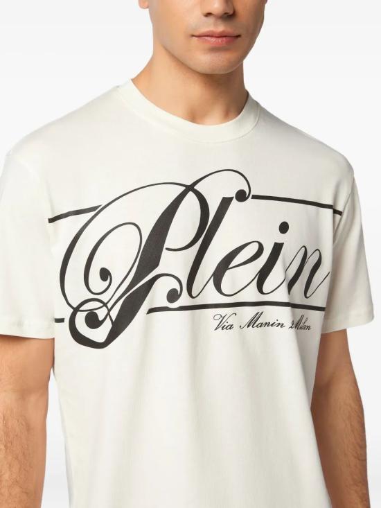 25FW 필립 플레인 반팔 티셔츠 FAECMTK847301OF WHITE - PHILIPP PLEIN