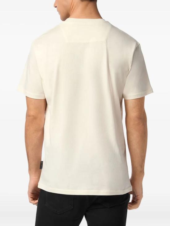 25FW 필립 플레인 반팔 티셔츠 FAECMTK847801OF BEIGE - PHILIPP PLEIN