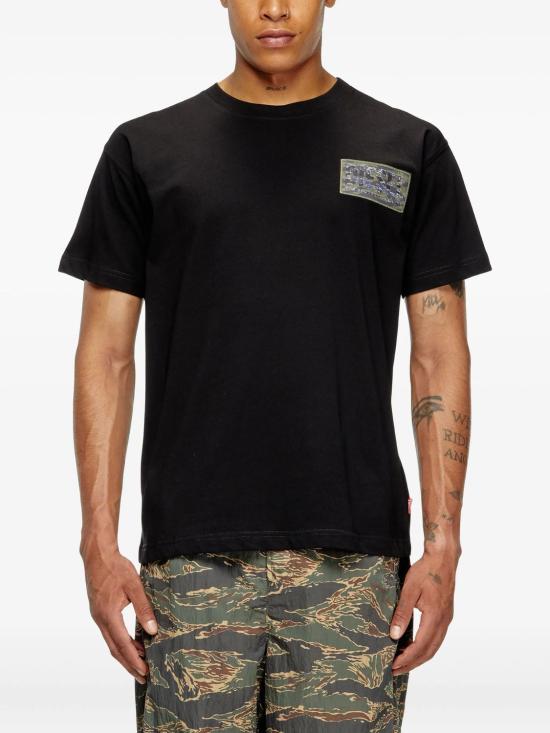 25FW 디젤 반팔 티셔츠 A193440AGRI9XX BLACK - DIESEL