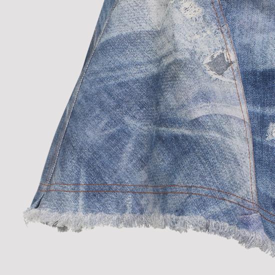 26SS 로베르토 카발리 미디 원피스 WQJ106DAR71 04564 BLUE - ROBERTO CAVALLI