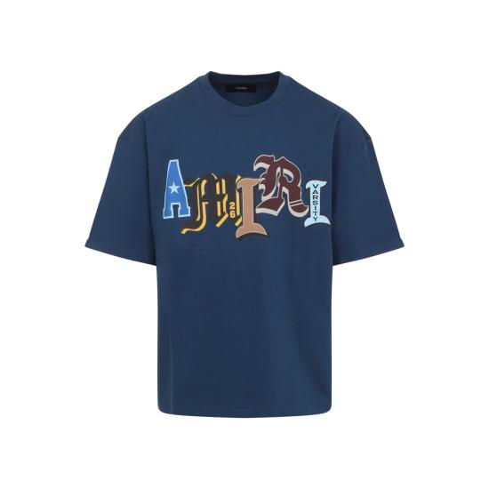 26SS 아미리 반팔 티셔츠 AMTOJR1006 DARK BLUE
