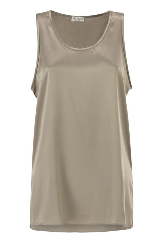 26SS 브루넬로 쿠치넬리 반팔 티셔츠 M0C59DZ300 C9125 BEIGE