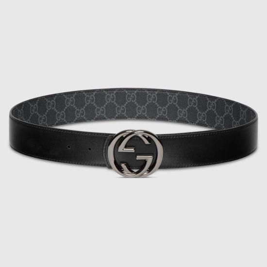 26SS 구찌 가죽 벨트 849862FAFGJ 1000 PRINTED - GUCCI