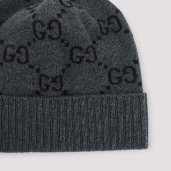 25FW 구찌 GG 캐시미어 자카드 비니 8113924GABX 1260 PRINTED - GUCCI
