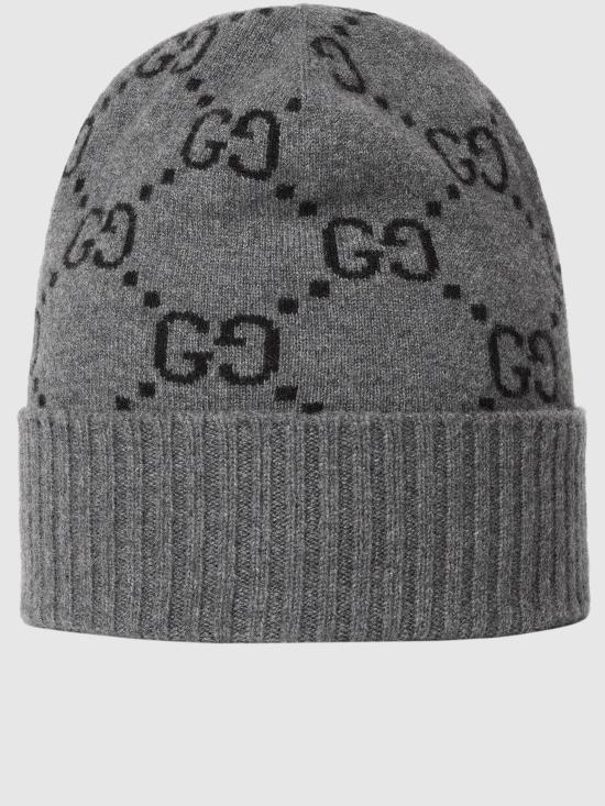 25FW 구찌 GG 캐시미어 자카드 비니 8113924GABX 1260 PRINTED - GUCCI