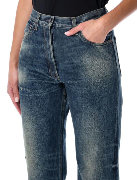 25FW 프라다 스트레이트 팬츠 GFP5361631 F0008 BLUE - PRADA