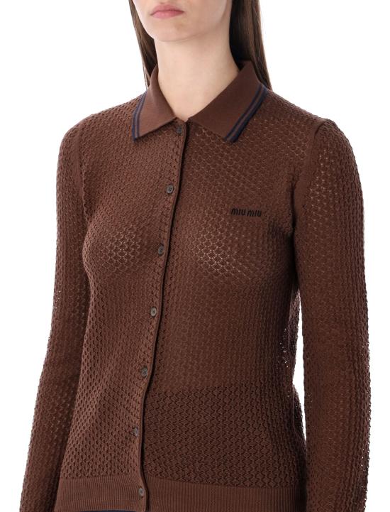 25FW 미우미우 스웨터 MMF97017NL F0324 COCOA - MIU MIU