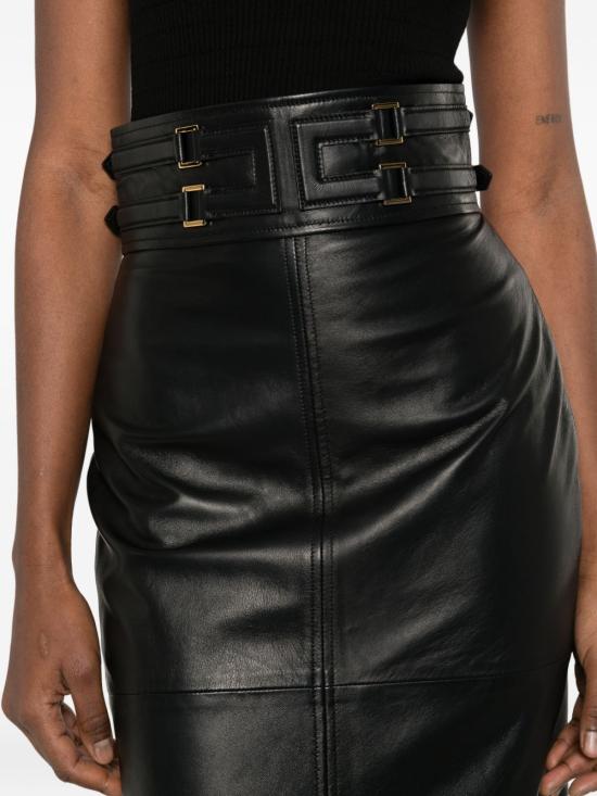 26SS 엘리자베타프랜치 미디 스커트 GP09Z61E2110 BLACK - ELISABETTA FRANCHI