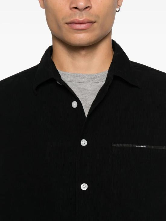 25FW 씨피 컴퍼니 긴팔 셔츠 19CMSH174A110223G BLACK999 - C.P. COMPANY