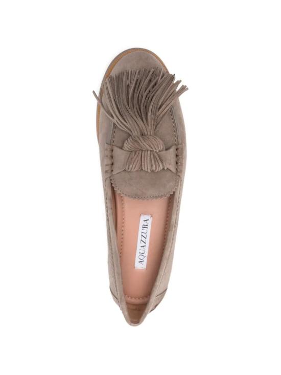 26SS 아쿠아주라 로퍼 FDEFLAM0SUE DOVE GREY - AQUAZZURA