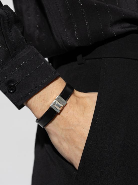 26SS 생로랑 브레이슬릿 756749AACJA1000 BLACK - SAINT LAURENT