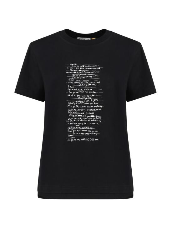 26SS 몽클레어 반팔 티셔츠 J209T8C0000289AHD999 BLACK