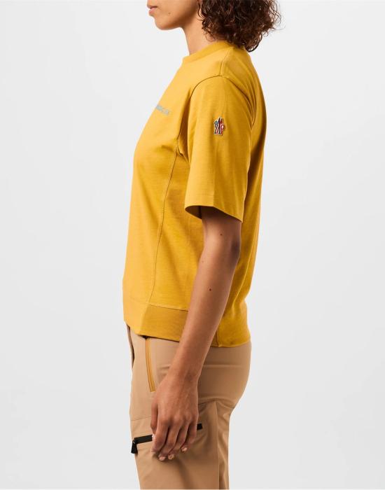 26SS 몽클레어 반팔 티셔츠 J20988C0000483927123 YELLOW - MONCLER