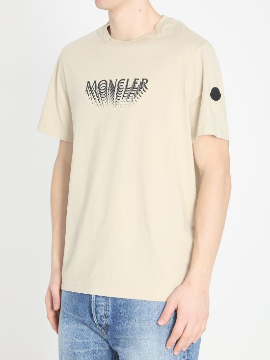 26SS 몽클레어 반팔 티셔츠 L10918C0002289AYW 216 BEIGE - MONCLER