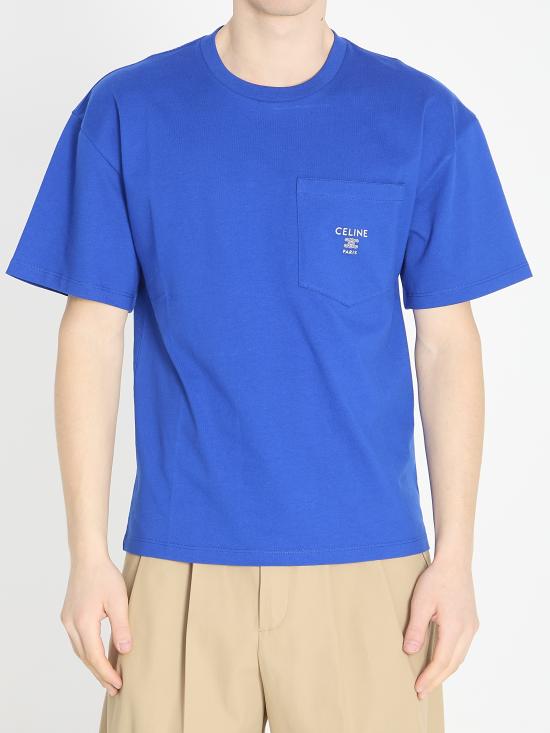 26SS 셀린느 반팔 티셔츠 RX0I31242 07RT BLUE