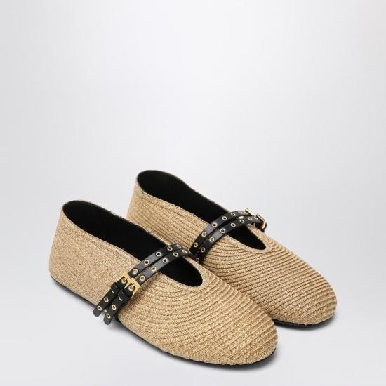 25FW 알라이아 플랫 슈즈 AA3A058TK036LE 113 BEIGE