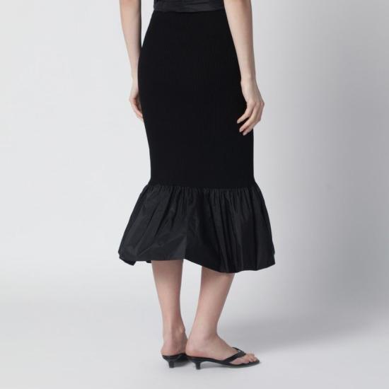 26SS 파투 롱 스커트 KN3488090CO 999B BLACK - PATOU