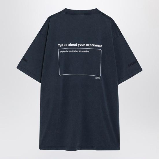 26SS 발렌시아가 반팔 티셔츠 850403TTVL2 8806 BLUE - BALENCIAGA