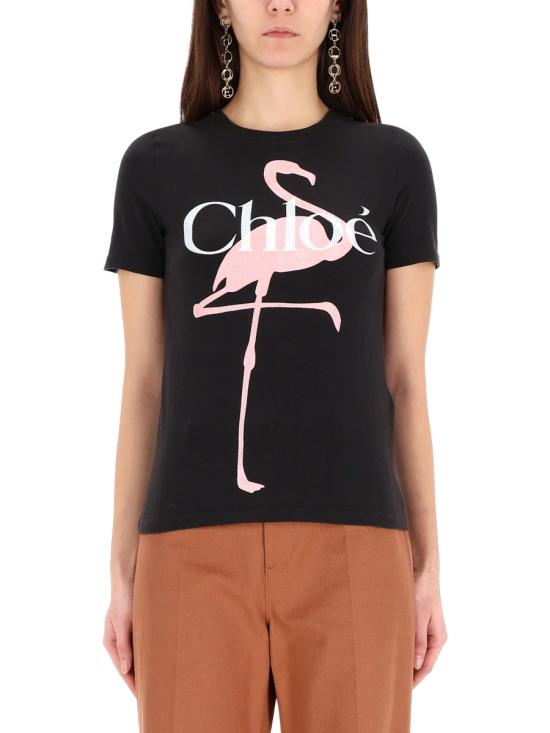  끌로에 반팔 티셔츠 26SJH08194 070 BLACK - CHLOE