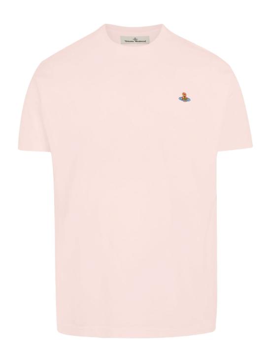 26SS 비비안웨스트우드 클래식 ORB 로고 티셔츠 3G010013 J001MJ402 POWDER