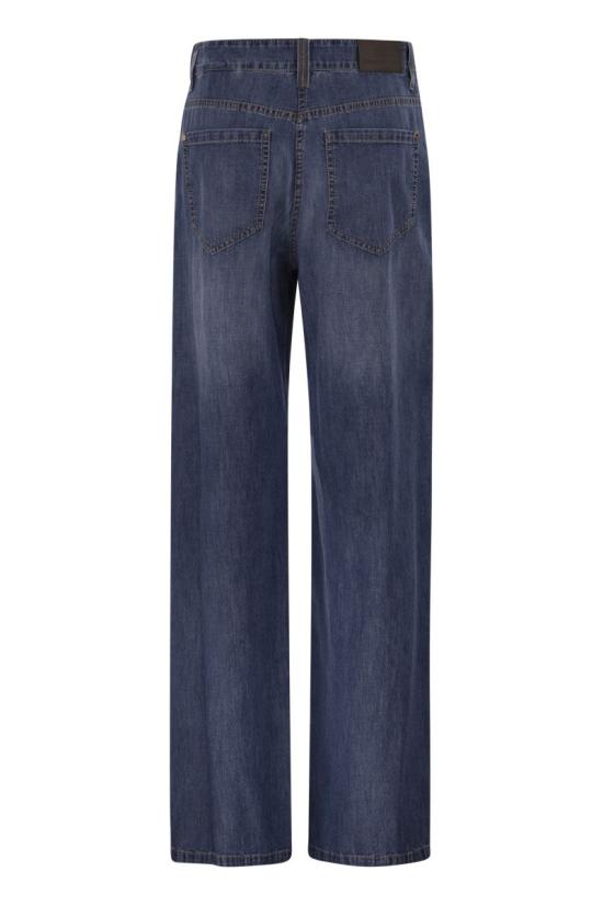 26SS 브루넬로 쿠치넬리 스트레이트 팬츠 MH192P4039C9393 BLUE - BRUNELLO CUCINELLI