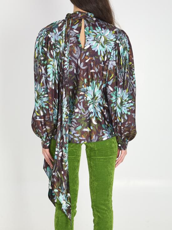 26SS 구찌 프린트 실크 트윌 셔츠 854520ZAUO0 4031 FLORAL - GUCCI