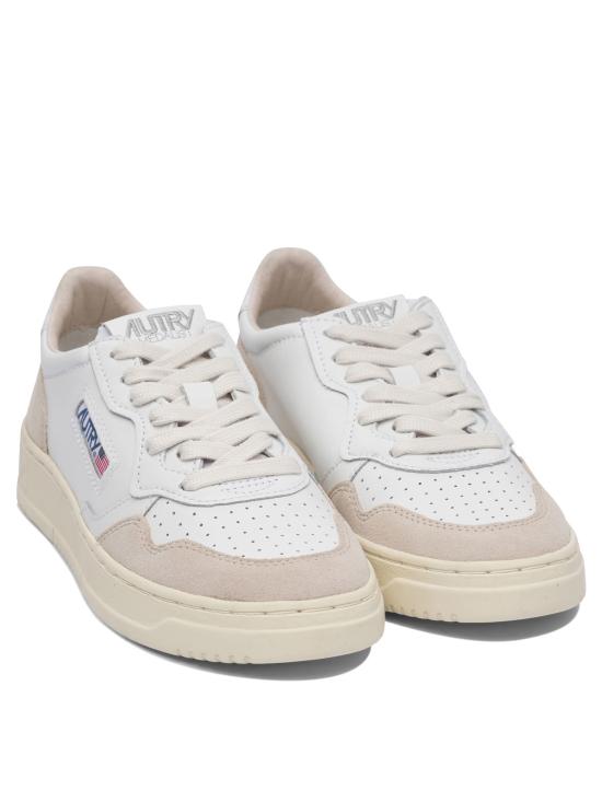 26SS 오트리 메달리스트 로우 레더 스니커즈 AULWLS33 WHITE - AUTRY