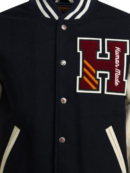 25FW 휴먼메이드 봄버 자켓 HM30JK043NAVY BLUE - HUMANMADE