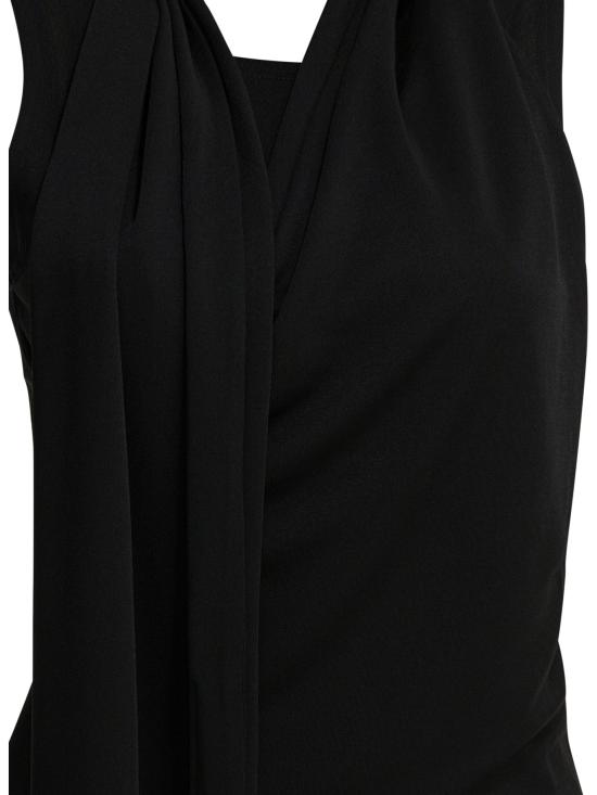 26SS 아미 저지 슬리브리스 라발리에르 탑 FTP827JE0223001 BLACK - AMI