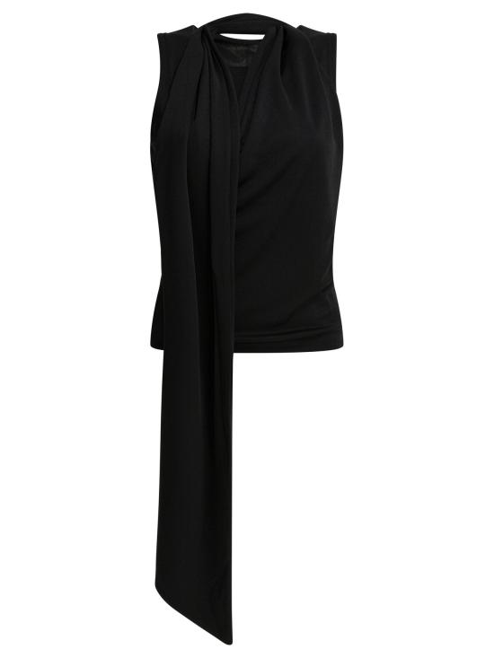 26SS 아미 저지 슬리브리스 라발리에르 탑 FTP827JE0223001 BLACK