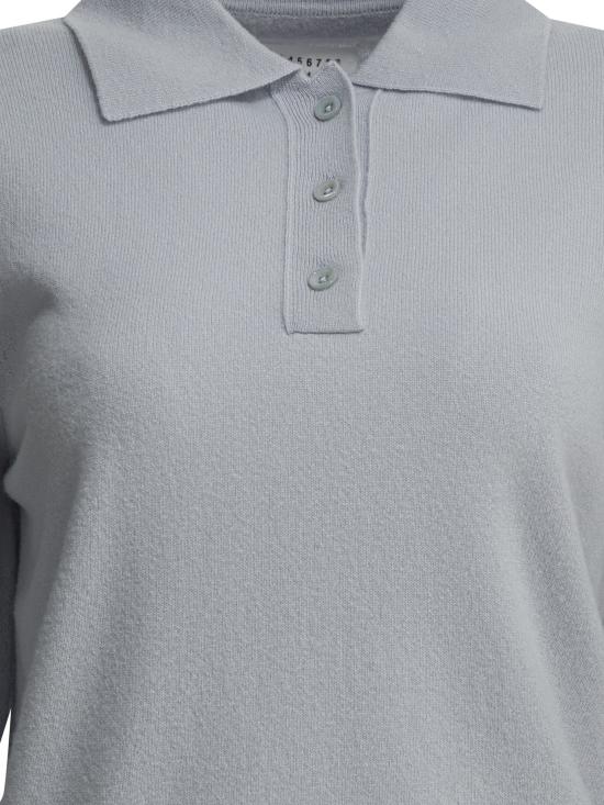 26SS 마르지엘라 폴로 니트 톱 S51GL0068M13225500 LIGHT BLUE - MAISON MARGIELA