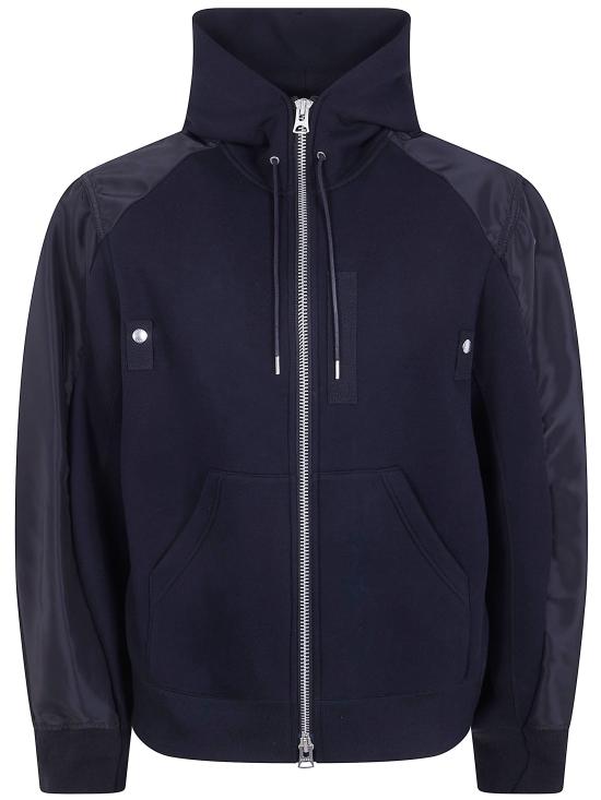 26SS 사카이 후드 티셔츠 2603948M 001 BLACK