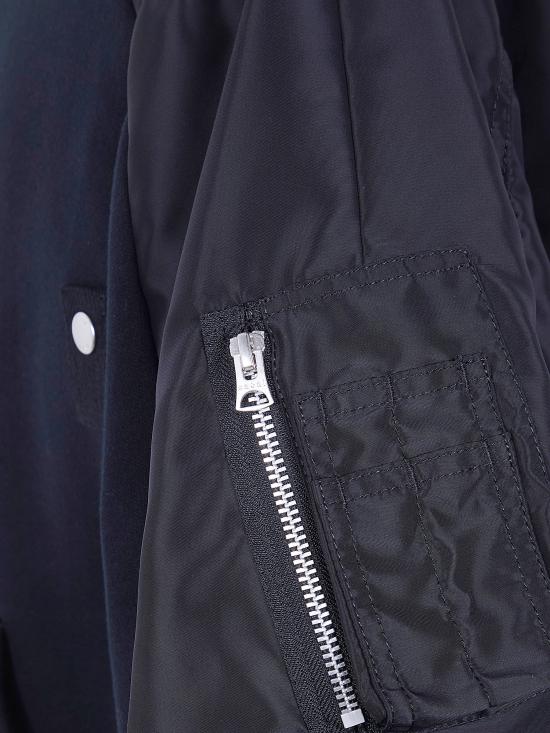 26SS 사카이 후드 티셔츠 2603948M 001 BLACK - SACAI