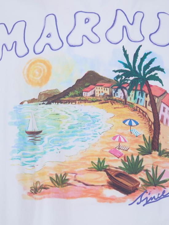 26SS 마르니 반팔 티셔츠 HUMU02234PUSCZ06 PRW01 WHITE - MARNI