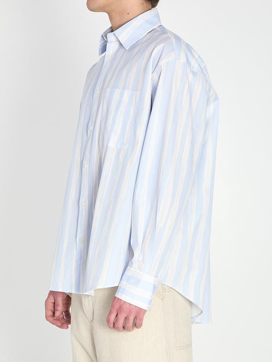 26SS 자크뮈스 긴팔 셔츠 SHM00605AW00691 3GT BLUEBEIGE - JACQUEMUS