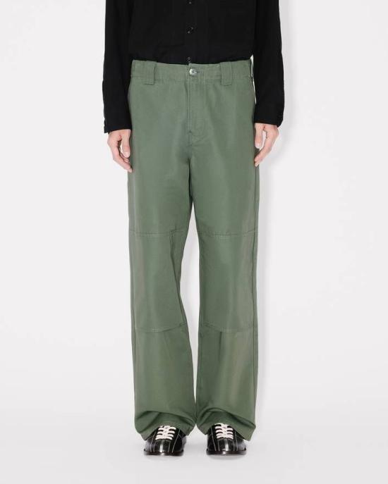 26SS 겐조 스트레이트 팬츠 FG55PA2079OT 51 DARKAKHI - KENZO