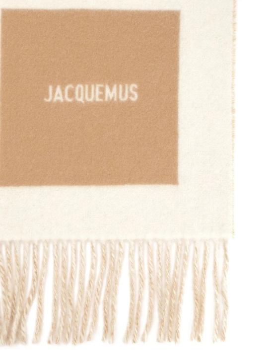 26SS 자크뮈스 롱드 카레 울 머플러 ACU00579AOT4044 15 MULTIBEIGE - JACQUEMUS