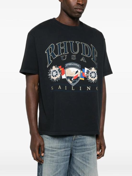 26SS 루드 반팔 티셔츠 RHPS26TT10012 3167 VINTWHITBL - RHUDE