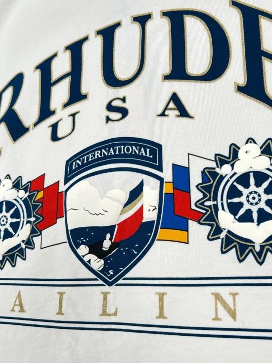 26SS 루드 반팔 티셔츠 RHPS26TT10012 3166 VINTBLWHIT - RHUDE