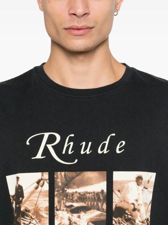 26SS 루드 반팔 티셔츠 RHPS26TT13012 6009 VINTBLWRED - RHUDE