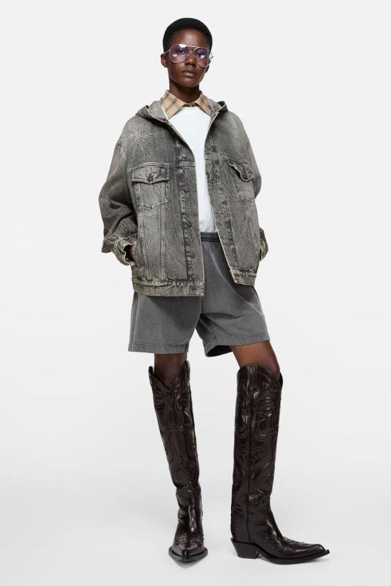 26SS 아크네 스튜디오 스트레이트 팬츠 CE0038SHOR000008 BM0 FADEDBLACK - ACNE STUDIOS